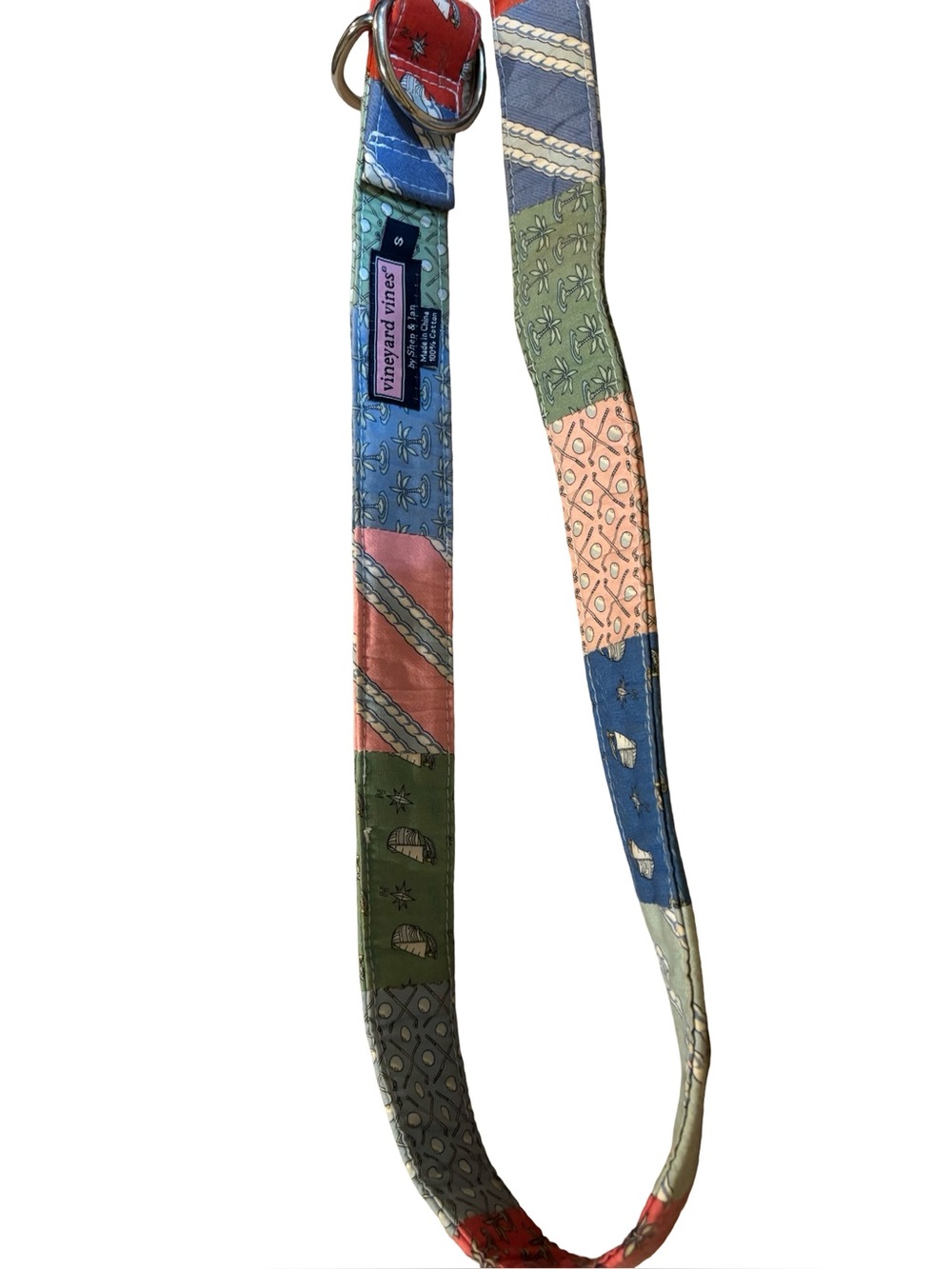 Vineyard Vines Signature Patchwork Belt, 100% Cotton, Small beach belt 🏝️⛵️